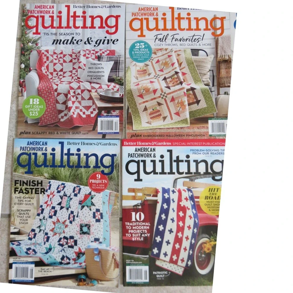 Better Homes & Garden American Patchwork &‎ Quilting Magazines Lot 6 Issues